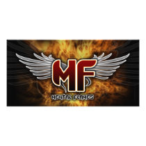 logo with background photo cards