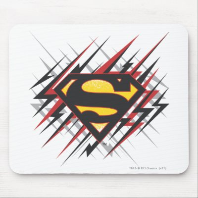 Logo with Black and Red Strikes mousepads