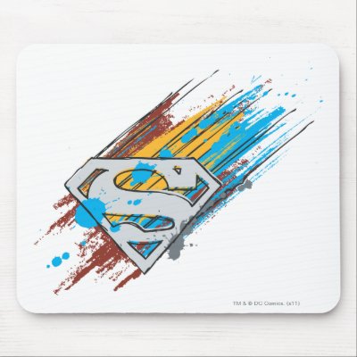 Logo with paint streaks mousepads