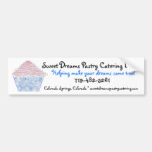 logoc, Sweet Dreams Pastry Catering LLC, Helpin... Bumper Stickers