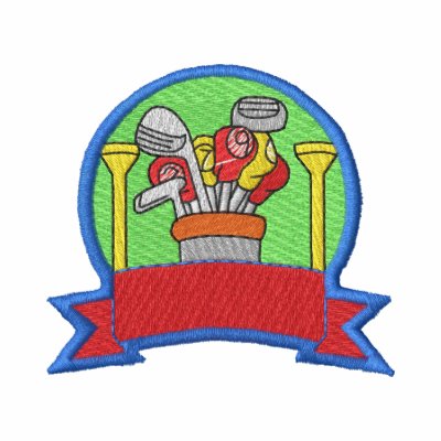 Logotipo de la bolsa de golf chaqueta Logotipo de la bolsa de golf chaqueta