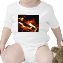 logs in flames photograph t-shirts