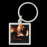 Logs in the Fireplace Keychain