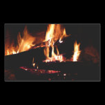 Logs in the Fireplace Sticker