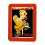 Loie Fuller at the Folies-Bergere Theatre Rectangular Photo Magnet
