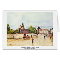 Loing At Moret In The Rain By Sisley Alfred Greeting Cards