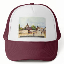Loing At Moret In The Rain By Sisley Alfred Mesh Hats