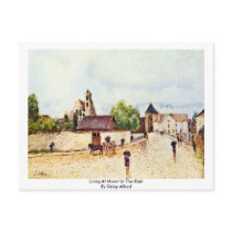 Loing At Moret In The Rain By Sisley Alfred Post Cards