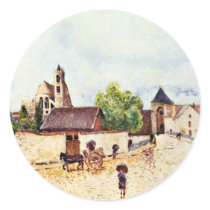 Loing At Moret In The Rain By Sisley Alfred Stickers