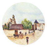 Loing At Moret In The Rain By Sisley Alfred stickers