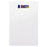 Loir-et-Cher, Centre &amp; France flags Customized Stationery