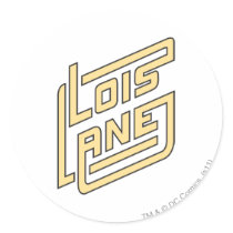 Lois Lane Logo Round Sticker