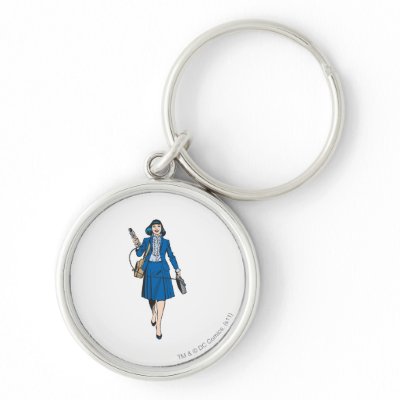 Lois Lane with Microphone keychains