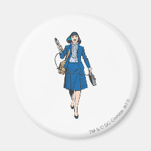 Lois Lane with Microphone Magnet