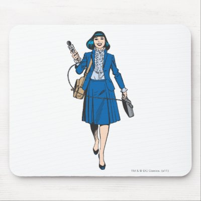 Lois Lane with Microphone mousepads