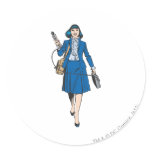 Lois Lane with Microphone stickers