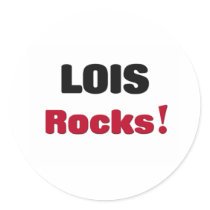 Lois Rocks Round Sticker