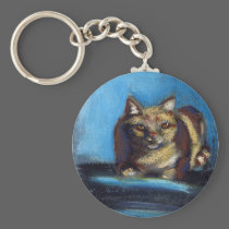 Loki, the Orange Tabby Key Chain keychains