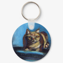 Loki, the Orange Tabby Key Chain keychains by PatriceArt Loki, the Orange Tabby Key Chain keychains