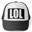 LOL Black and White Hat hat