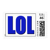LOL blue postage