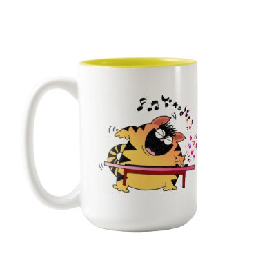 LOL Cats | Fat Musical Cat Mugs by Toonboy