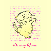 LOL Dancing Kitten Tee LOL Dancing Kitty TShirt