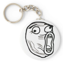lol face meme humor rofl omg omfg key chain