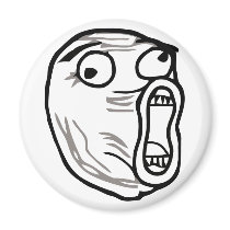 lol face meme humor rofl omg omfg refrigerator magnet