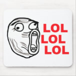 lol face meme humor rofl omg omfg mouse pad