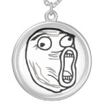 lol face meme humor rofl omg omfg custom necklace