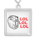 lol face meme humor rofl omg omfg necklaces