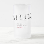 LOL Frosted Glass Mug
