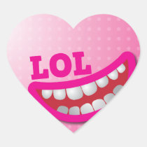 LOL heart sticker stickers