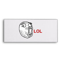 LOL Laugh Out Loud Rage Face Meme Envelopes
