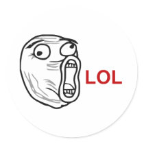 LOL Laugh Out Loud Rage Face Meme Stickers