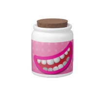 LOL laughing mouth with teeth cute! candy jars