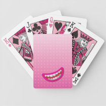LOL laughing mouth with teeth cute! playing cards