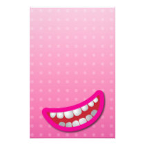 LOL laughing mouth with teeth cute! stationery