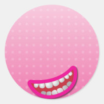 LOL laughing mouth with teeth cute! stickers