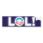 LOL Obama Bumper Sticker bumper stickers