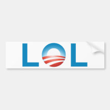 LOL OBAMA BUMPER STICKER