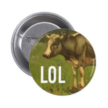LOL says the Cow  - Trendium Art Captions Pin