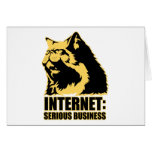 lolcat the internet is serious business cards