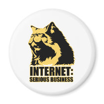 lolcat the internet is serious business magnets