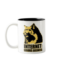 lolcat the internet is serious business mugs