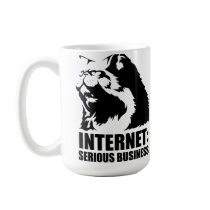 lolcat the internet is serious business mugs