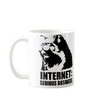lolcat the internet is serious business mugs