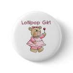 Lollipop Girl  Pinback Buttons