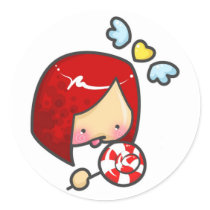 Lollipop Girl stickers